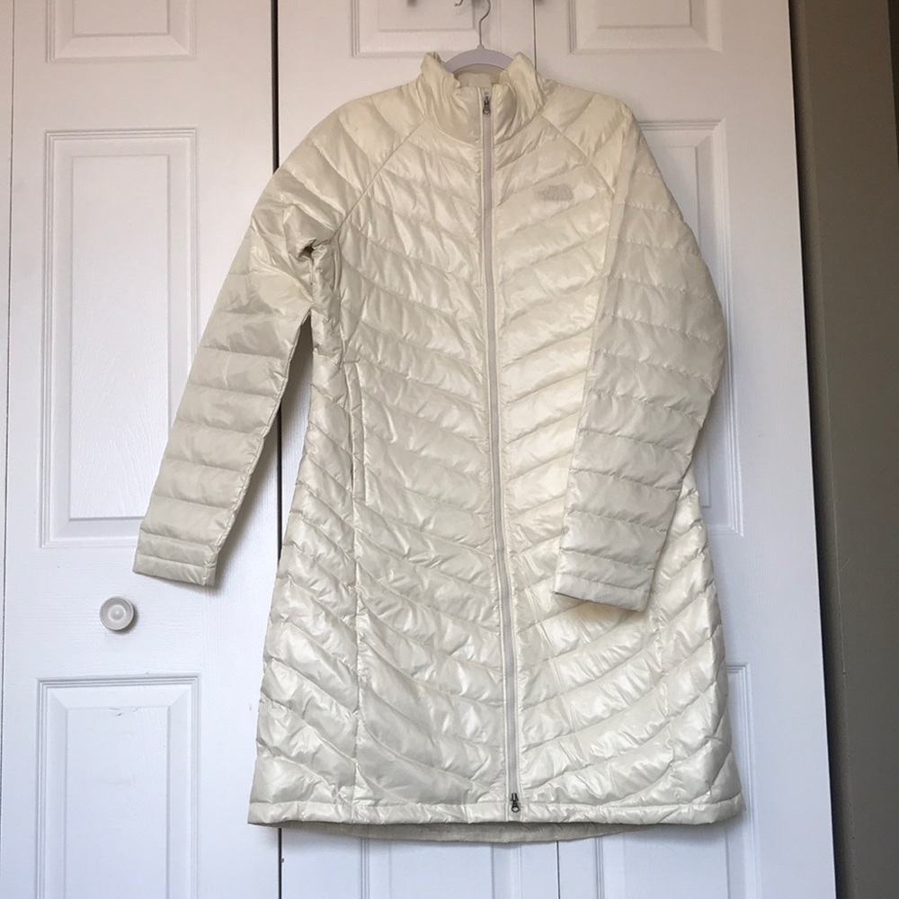 The North Face Women's Cream Quilted Coat